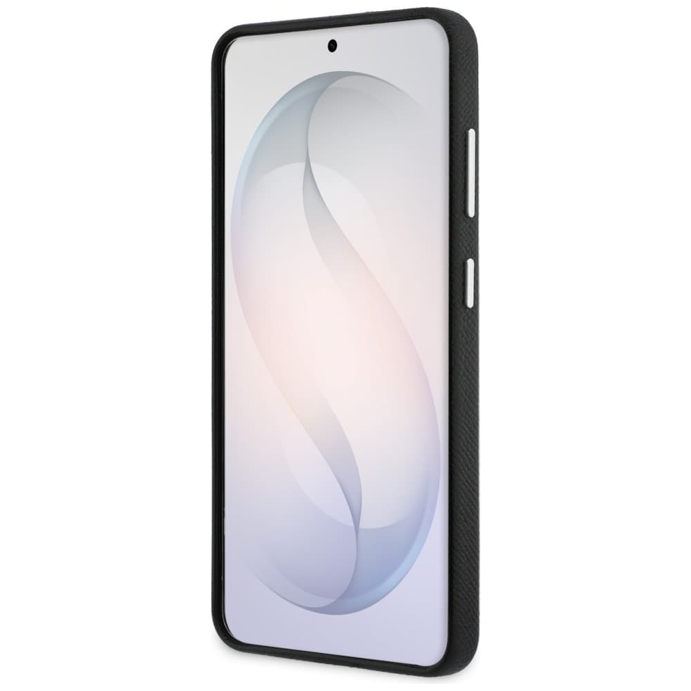 Kryt Karl Lagerfeld - Full Wrapped Grained Leather with Signature Resin Logo (KLHCS26SPGFKSRSK) - Samsung Galaxy S26 - černý - náhled 5