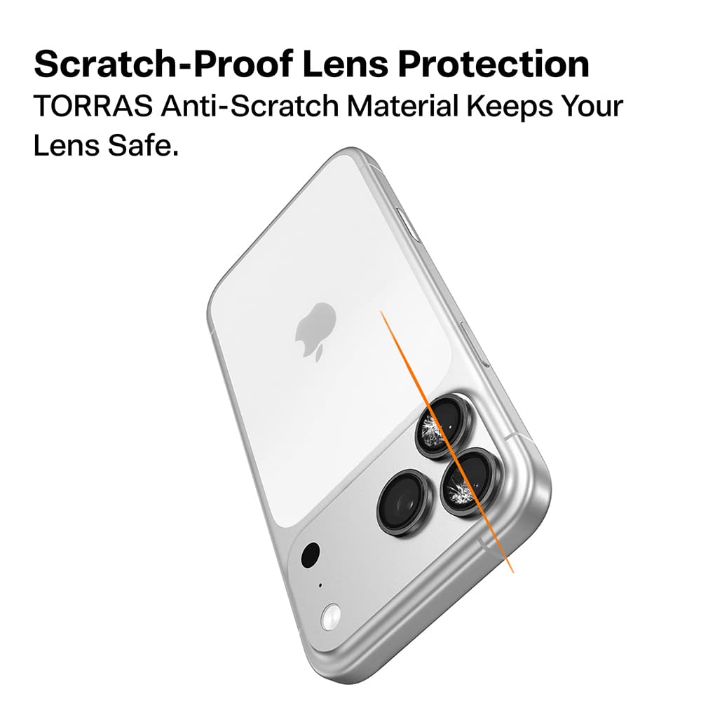 Ochranné sklo na fotoaparát Torras Lensguard iPhone 17 Pro Max modré - náhled 5