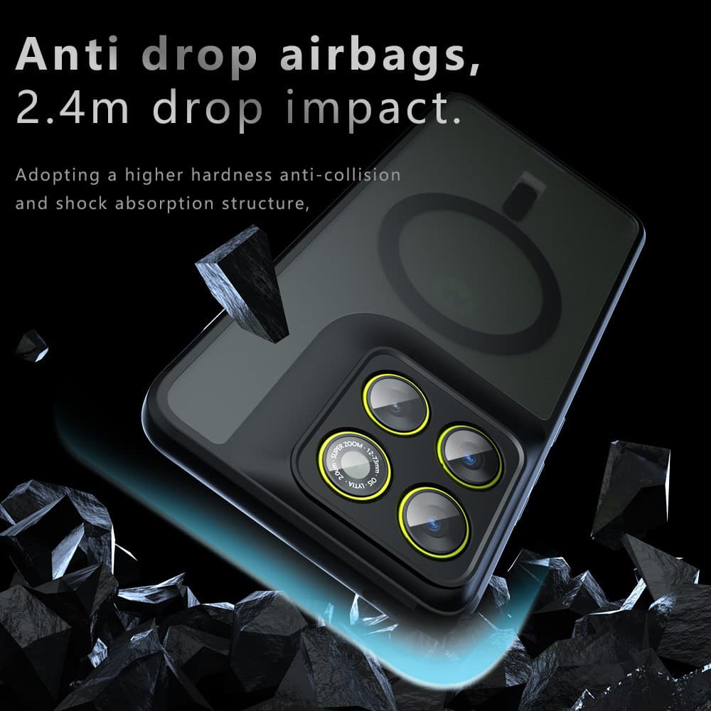 Kryt Techsuit PureFrost MagSafe Motorola Edge 70 Fusion ledově černý - náhled 5