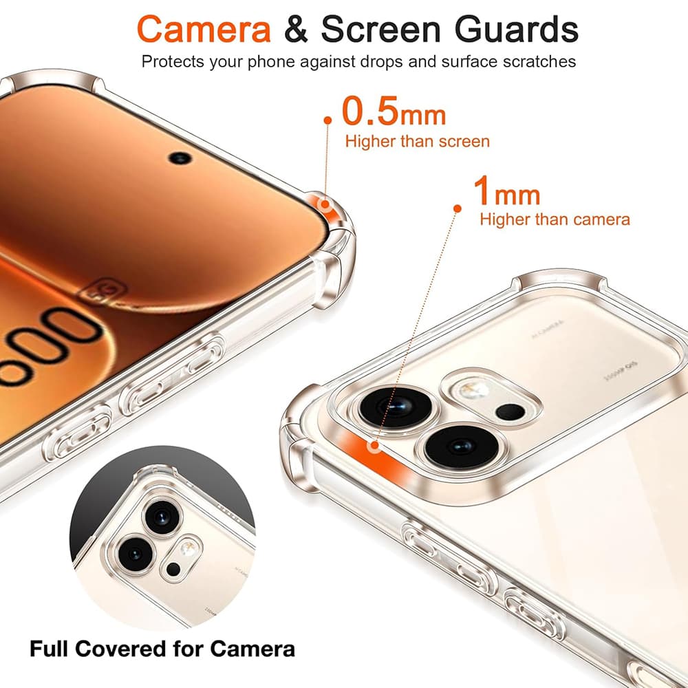 Kryt Techsuit Shockproof Clear Silicone pro Honor 600 Pro průhledný - náhled 5