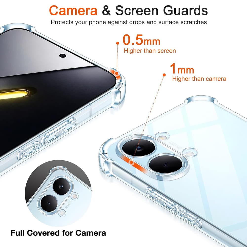 Kryt Techsuit Shockproof Clear Silicone pro Xiaomi Poco X8 Pro Max průhledný - náhled 5