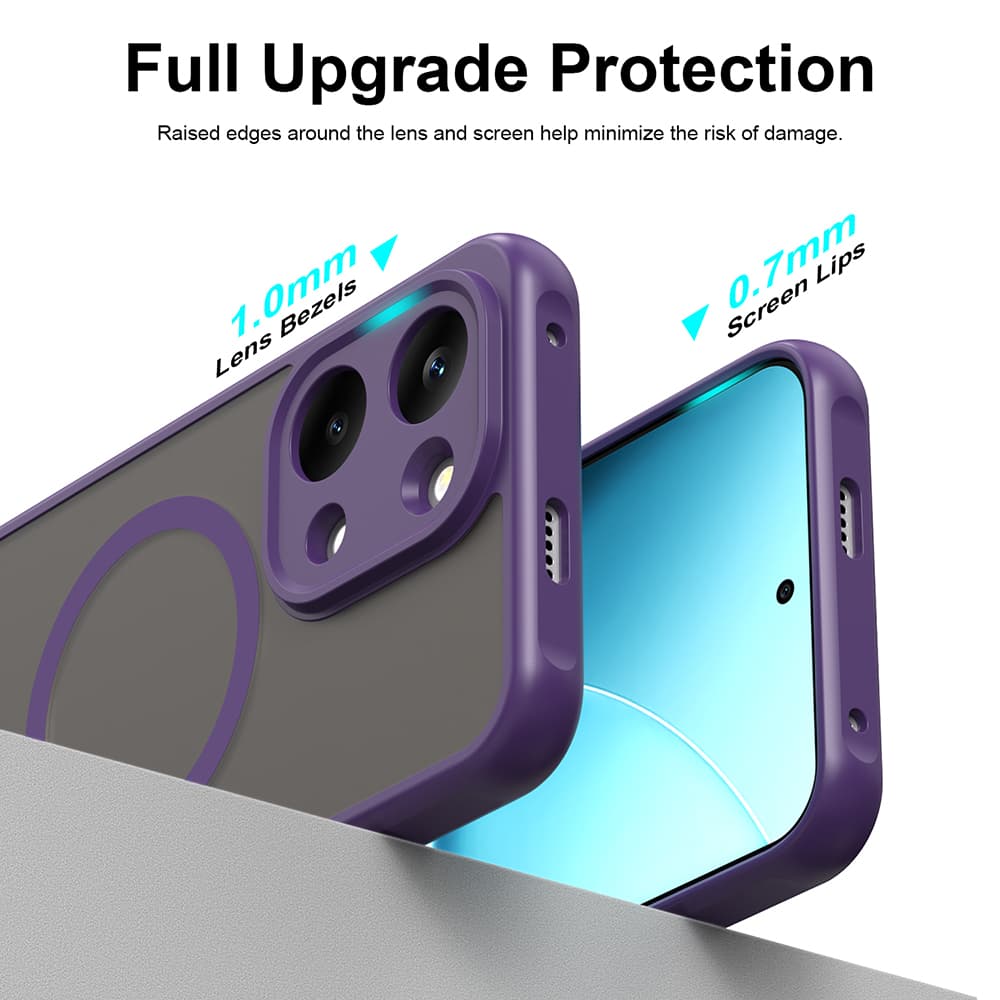 Kryt Techsuit HaloFrost II MagSafe pro Xiaomi Poco X8 Pro Max fialový - náhled 5