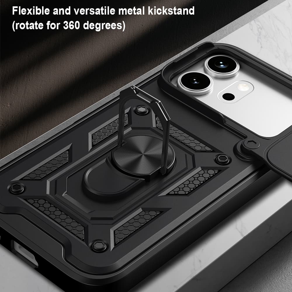 Kryt Techsuit CamShield Series Honor 600 a 600 Pro černý - náhled 5