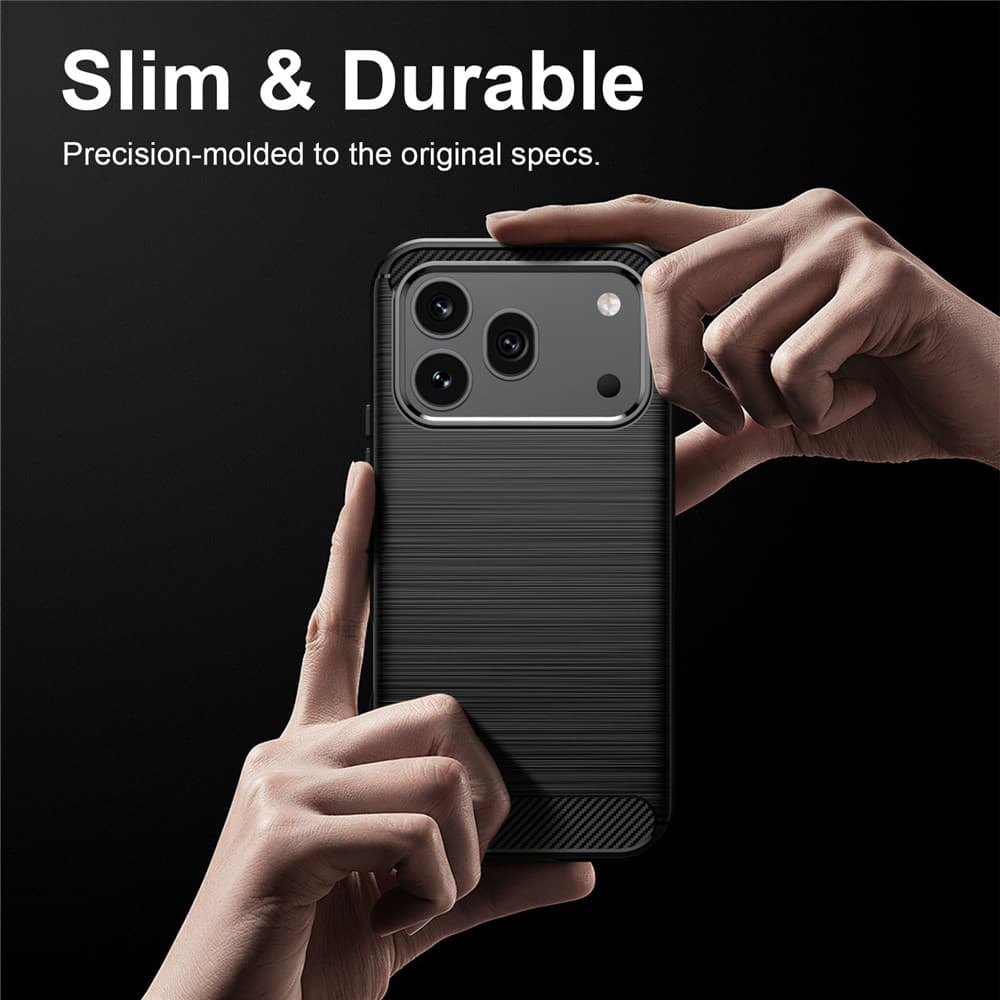 Kryt Techsuit Carbon Silicone Honor 600 a 600 Pro černý - náhled 5