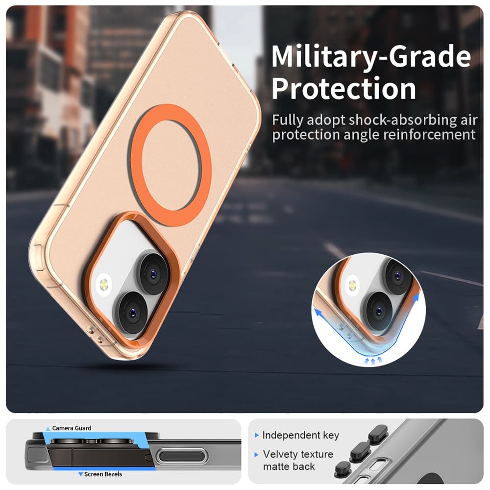Kryt Techsuit CandyCase MagSafe pro Xiaomi Poco X8 Pro oranžový - náhled 5