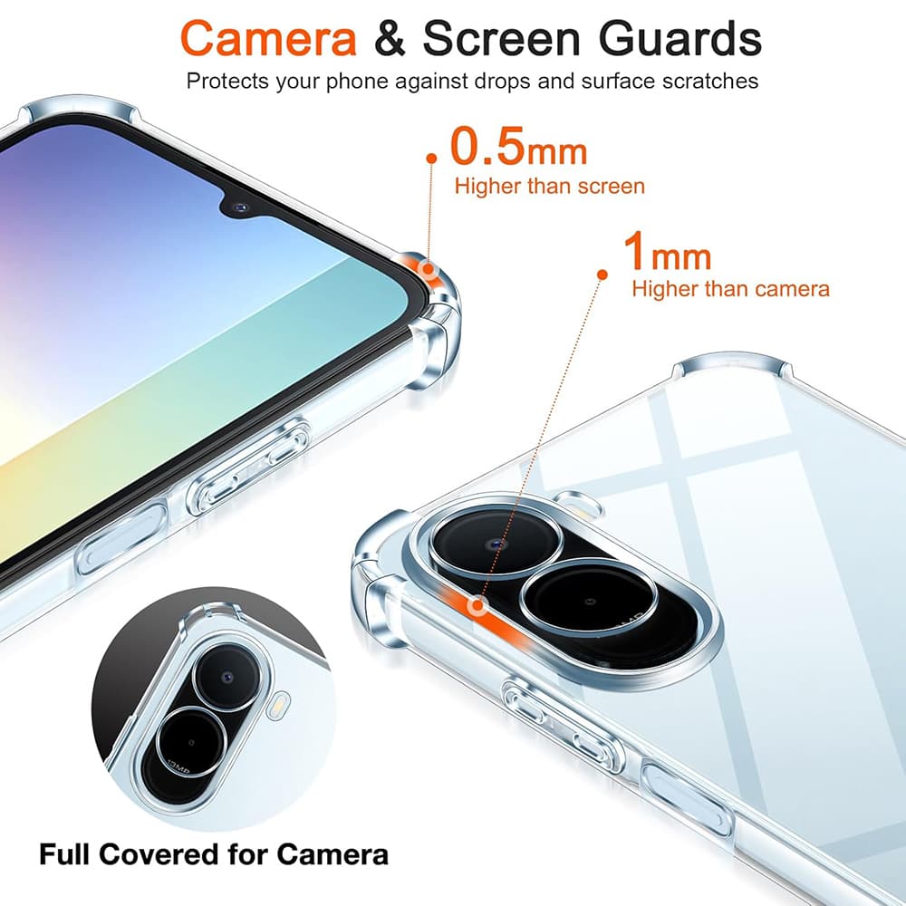 Kryt Techsuit Shockproof Clear Silicone pro Xiaomi Redmi A7 Pro 4G průhledný - náhled 5