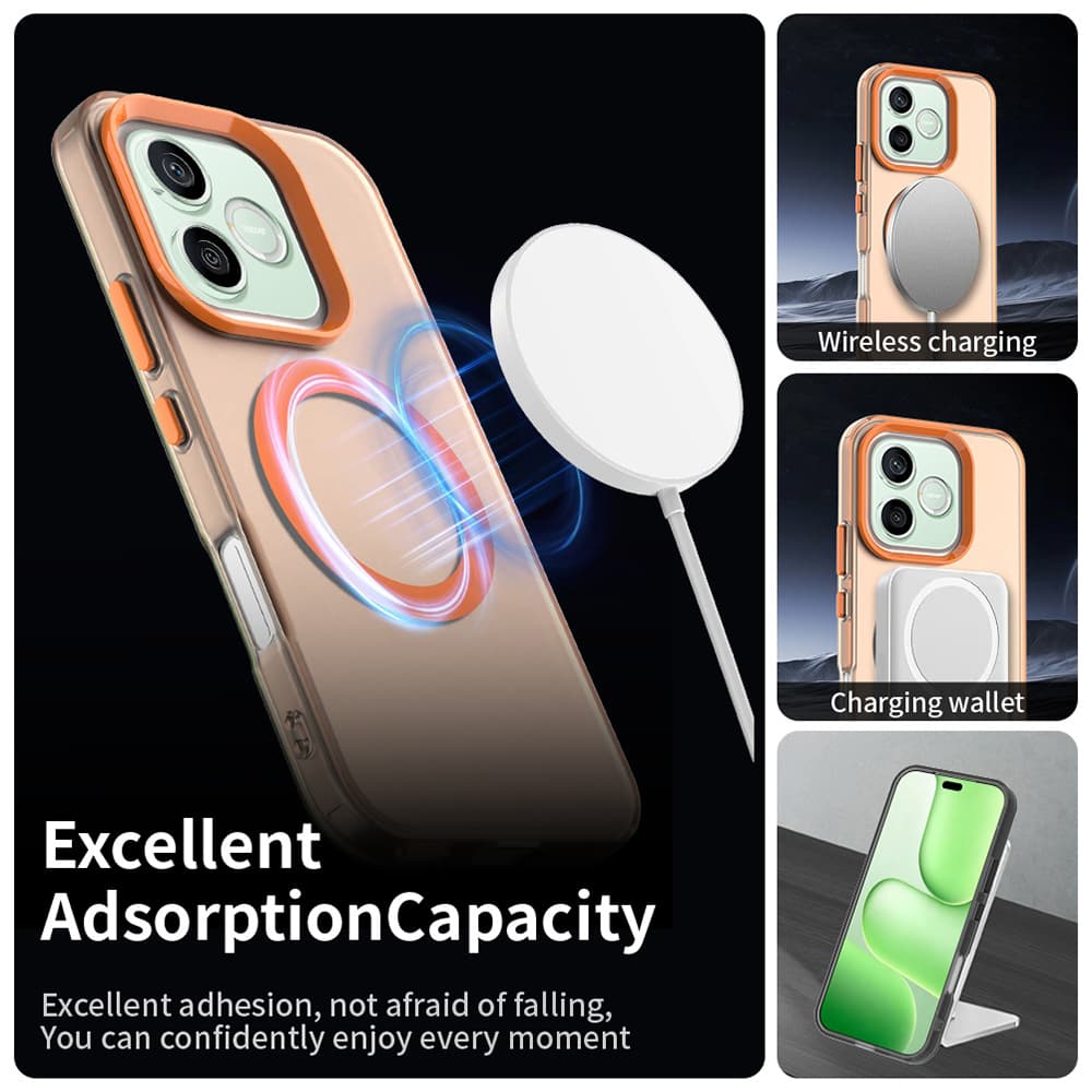 Kryt Techsuit CandyCase MagSafe pro Honor 600 Lite oranžový - náhled 5