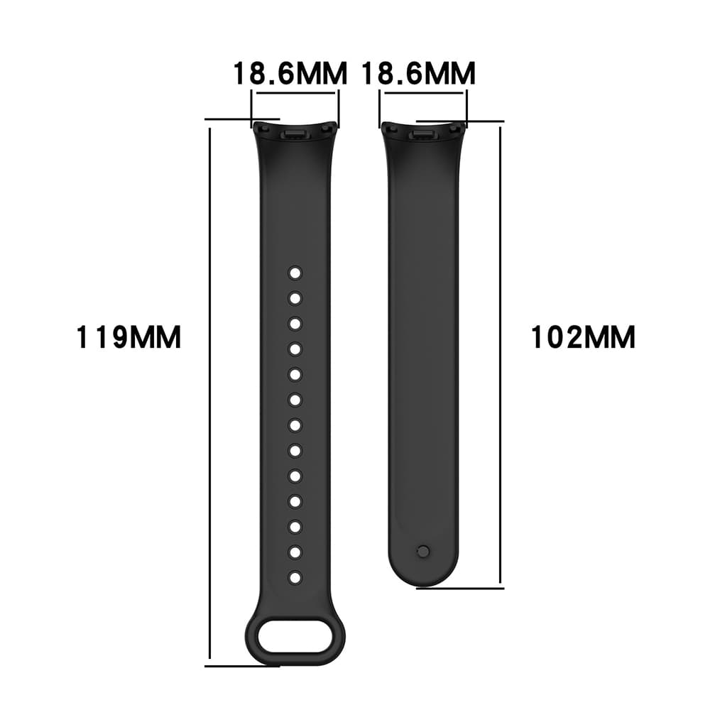 Řemínek Techsuit Watchband W014 pro Xiaomi Mi Band řady 8 9 a 10 klidně modrý - náhled 5