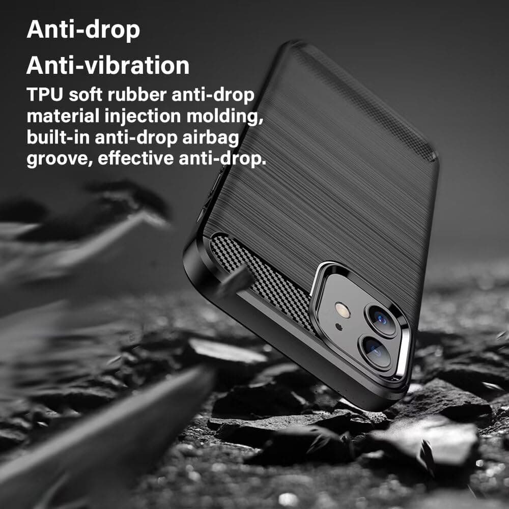 Kryt Techsuit Carbon Silicone pro Sony Xperia 1 VIII černý - náhled 5