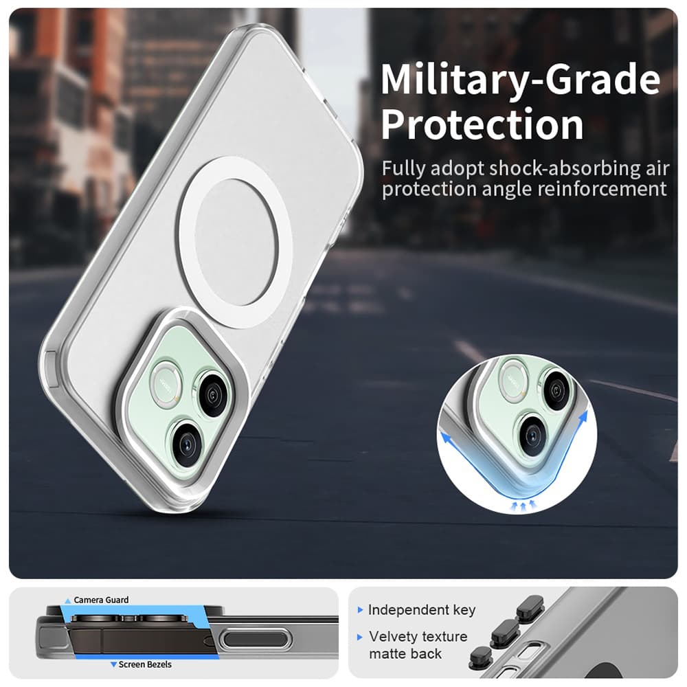 Kryt Techsuit CandyCase MagSafe pro Honor 600 / 600 Pro bílý - náhled 5