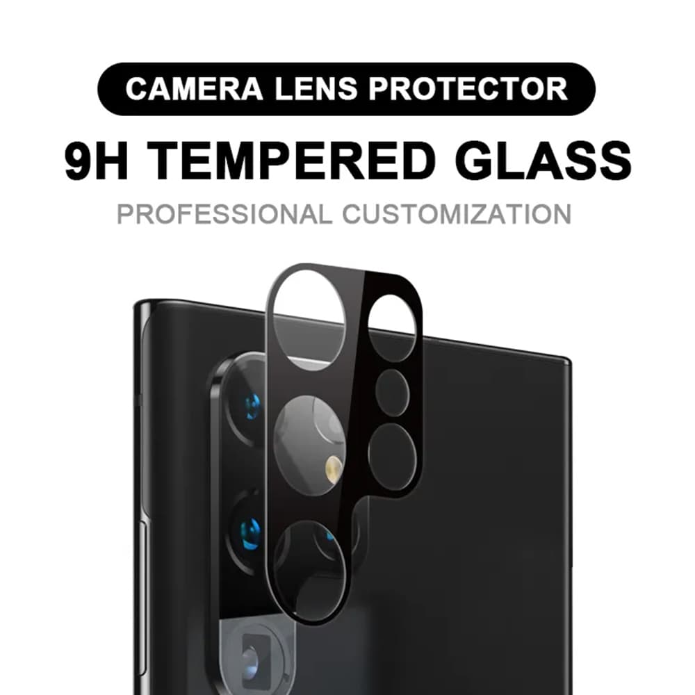 Techsuit Celoskelná ochrana fotoaparátu Samsung Galaxy S23 Ultra Black - náhled 5