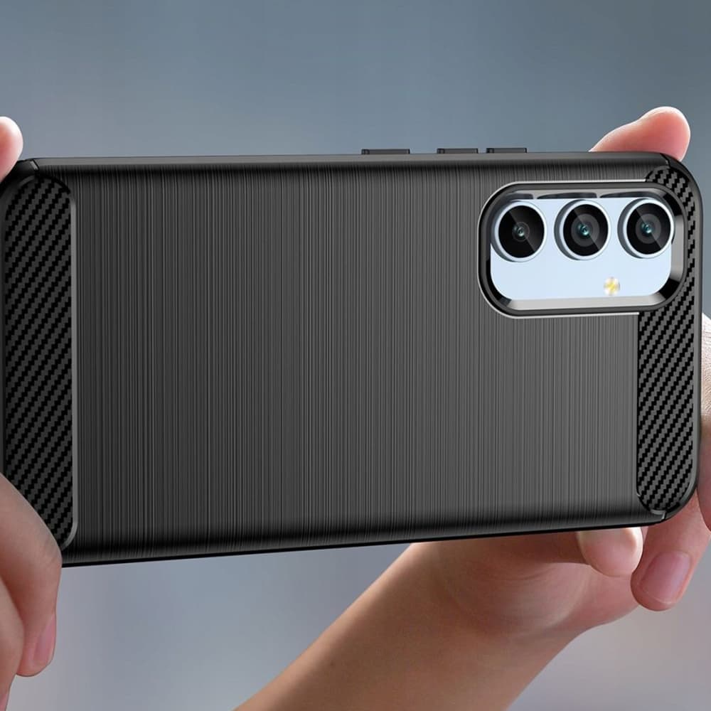 Techsuit Karbon Silikon Samsung Galaxy A34 5G Černý - náhled 5