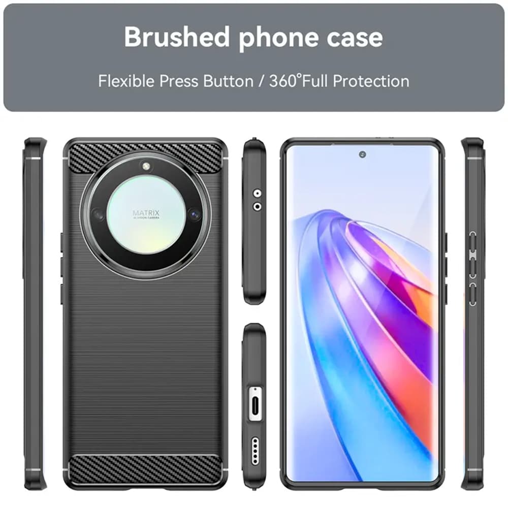 Techsuit Karbon Silikon Honor Magic5 Lite Black - náhled 5