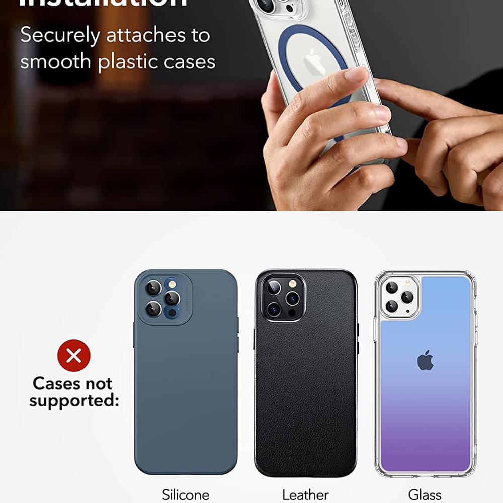ESR Adaptér HaloLock 2 balení pro MagSafe iPhone Samsung Modrý - náhled 5