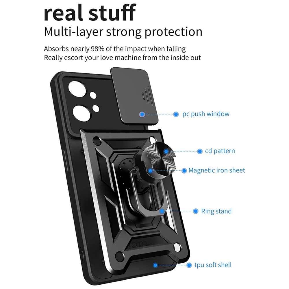 Techsuit Řada CamShield Motorola Moto G32 Černá - náhled 5