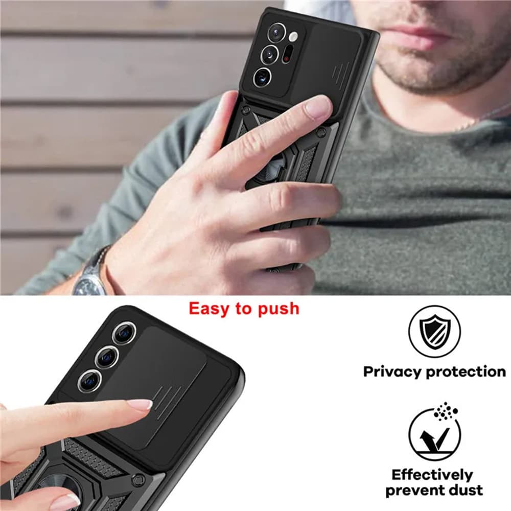 Techsuit CamShield Series Samsung Galaxy Note 20 Ultra 5G Černá - náhled 5