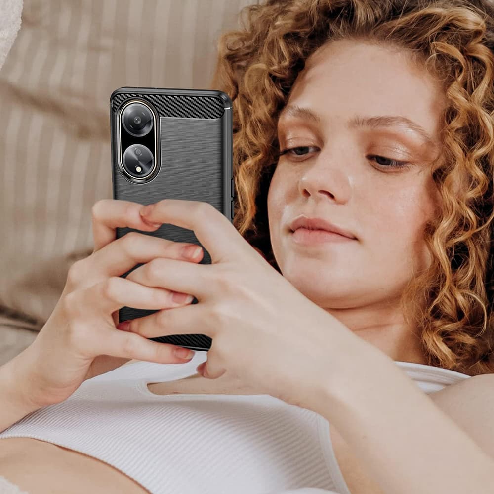 Techsuit Karbon silikon Oppo A98 5G Černá - náhled 5