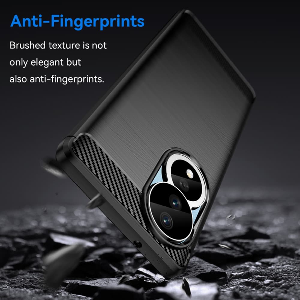 Techsuit Karbon silikon Honor 90 Honor 80 Černé - náhled 5
