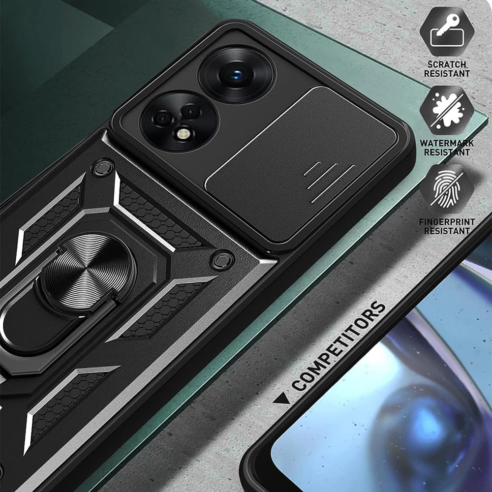 Pouzdro Techsuit CamShield Series Oppo A98 5G Black - náhled 5