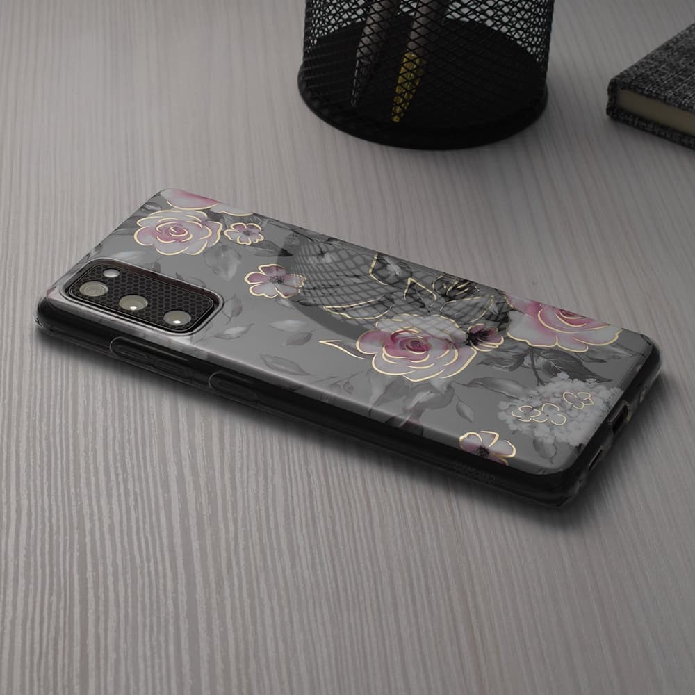 Techsuit Mramorová série iPhone 15 Plus Bloom of Ruth Šedá - náhled 5