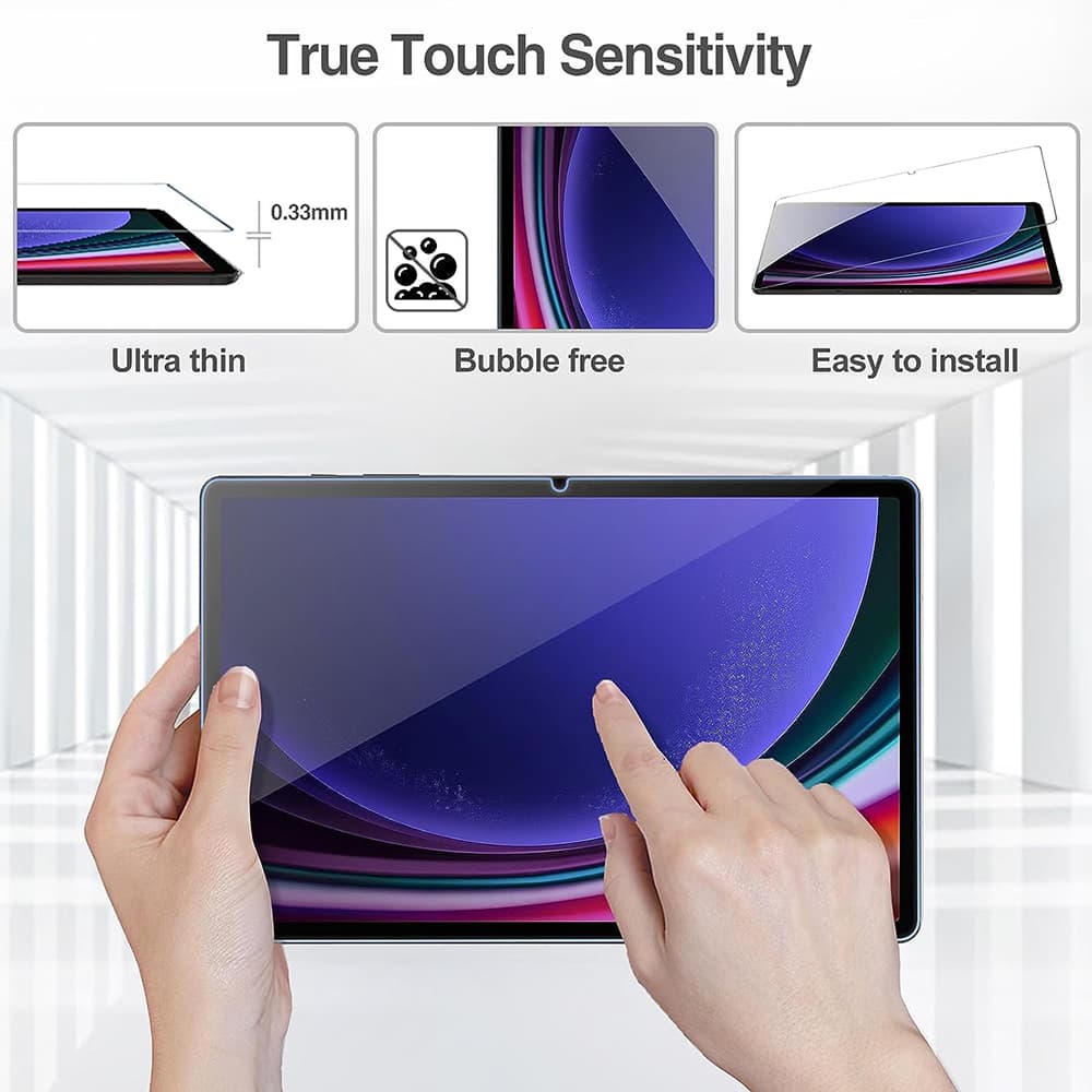 Lito 2.5D Klasické Sklo Samsung Galaxy Tab S9 Plus Průhledné - náhled 5