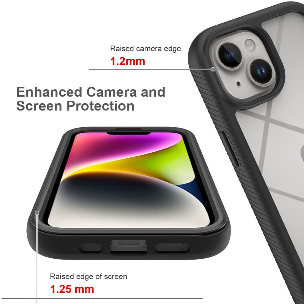 Techsuit Defense360 Pro Ochranné sklo iPhone 15 Plus Černá - náhled 5