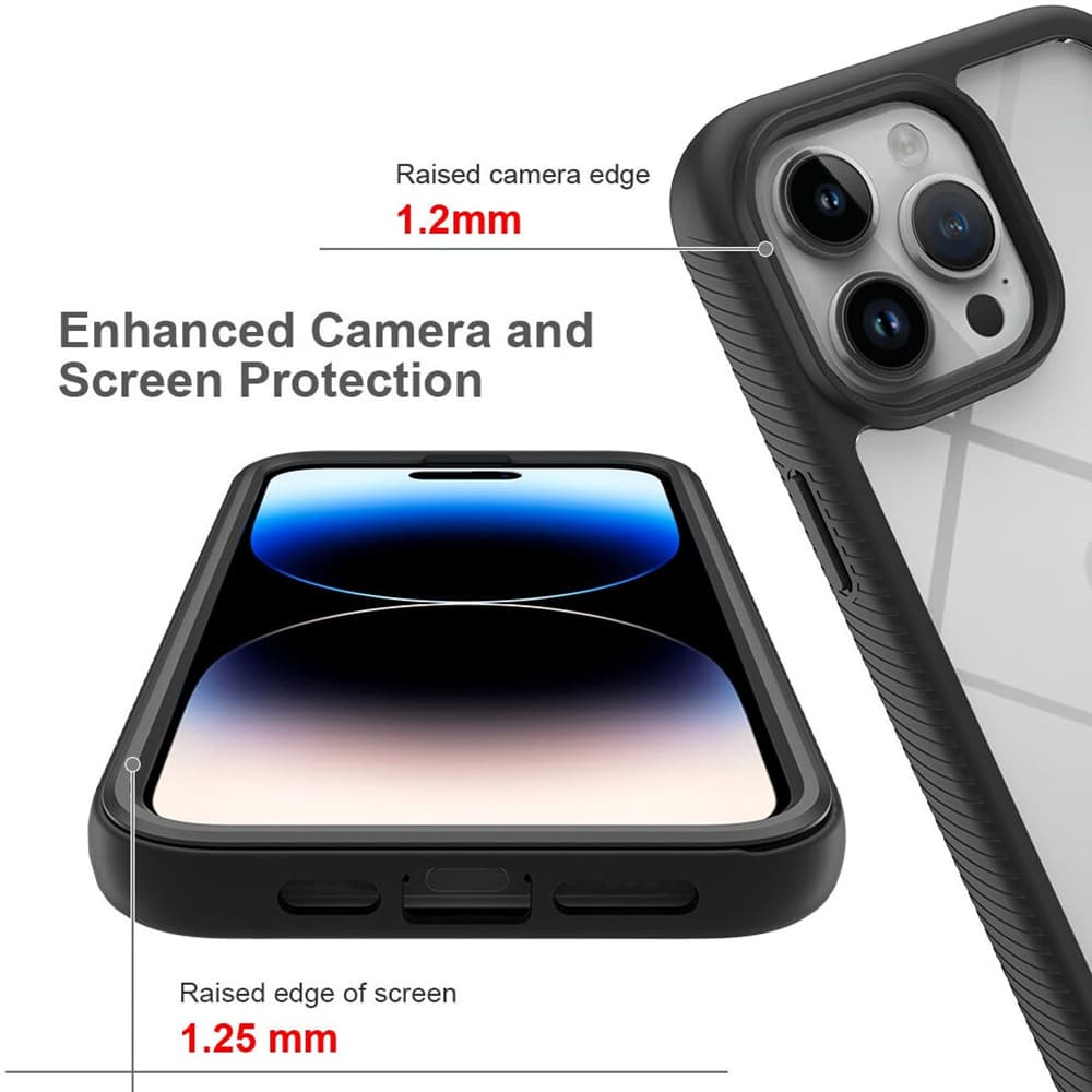 Techsuit Defense360 Pro Ochranné sklo iPhone 15 Pro Černá - náhled 5