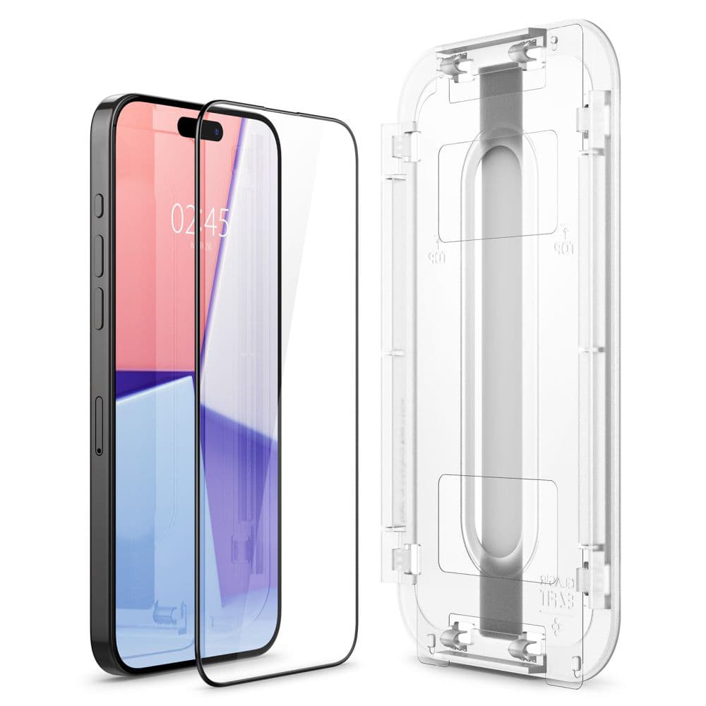 Spigen Glas.tR EZ-FIT iPhone 15 Pro Max Černá - náhled 5