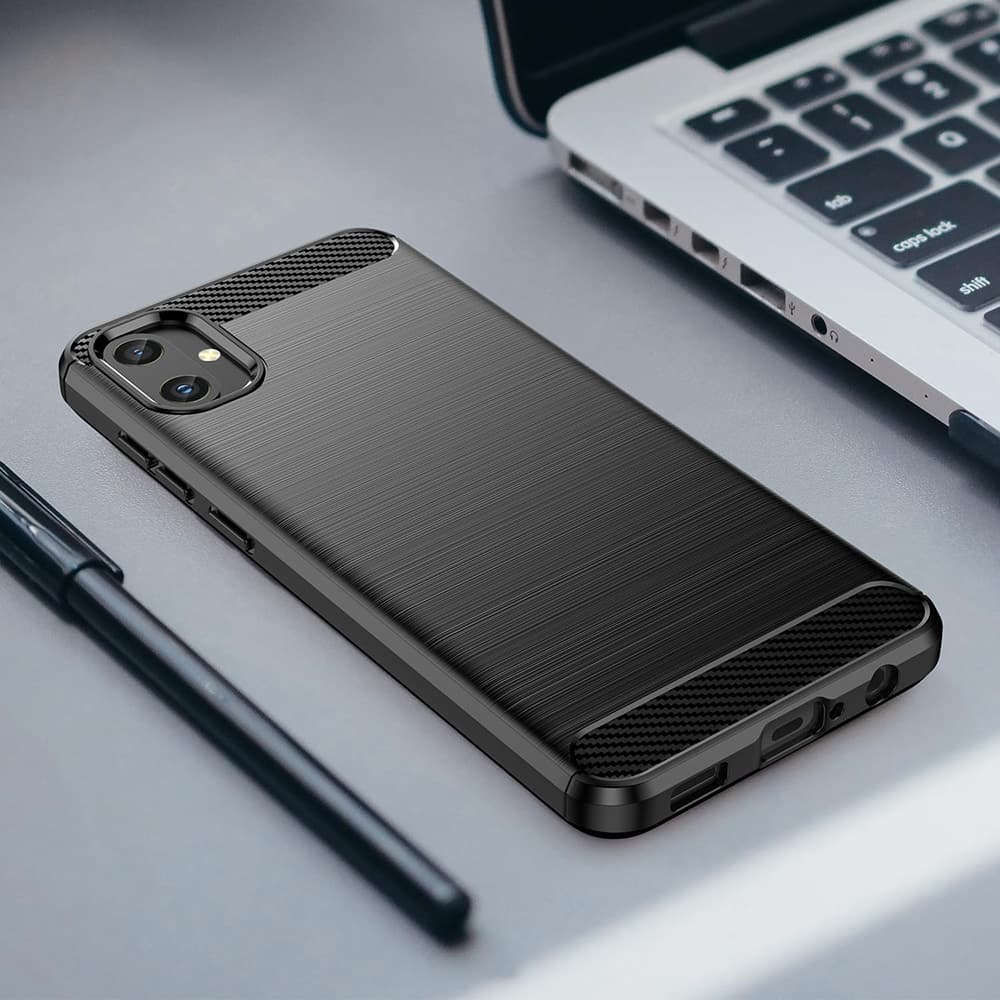 Techsuit Karbon Silikon Samsung Galaxy A05 Černý - náhled 5
