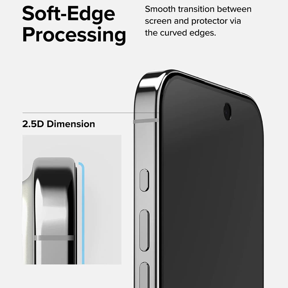 Ringke Tvrzené sklo iPhone 15 Pro Soukromí - náhled 5