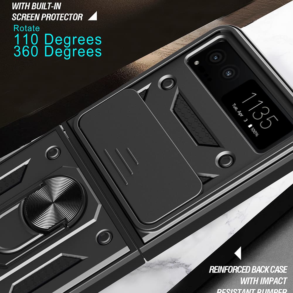 Techsuit CamShield Series Motorola Razr 40 Černá - náhled 5