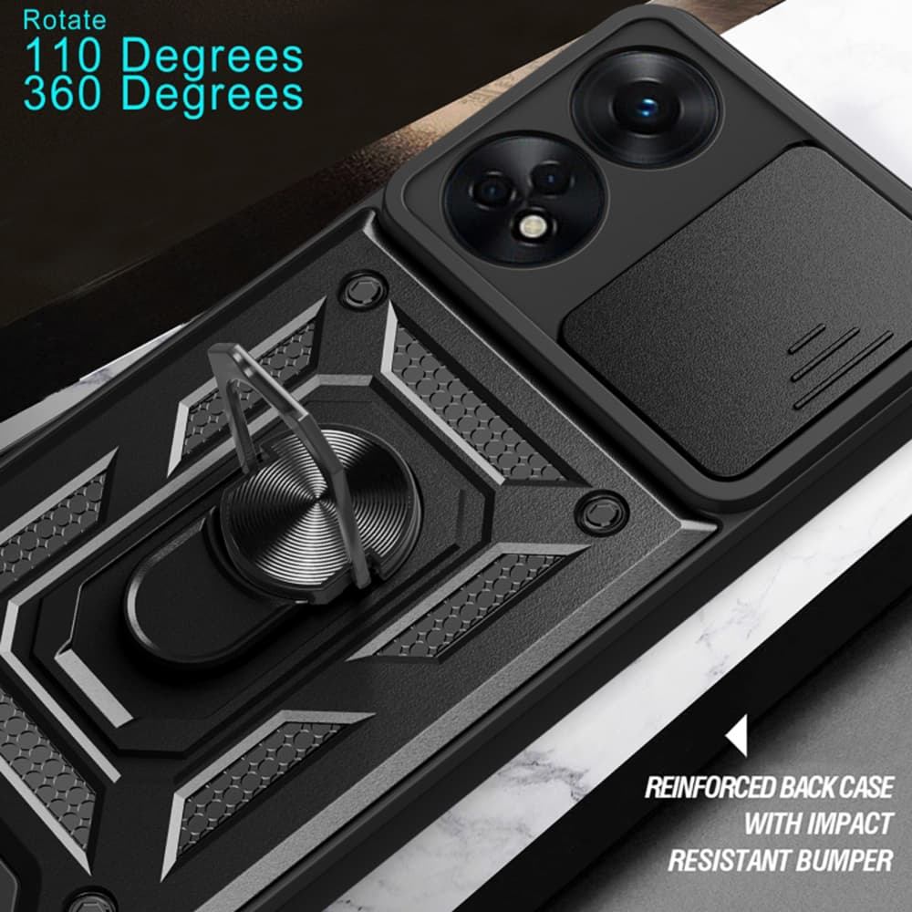 Techsuit CamShield Series Oppo A78 4G Černá - náhled 5