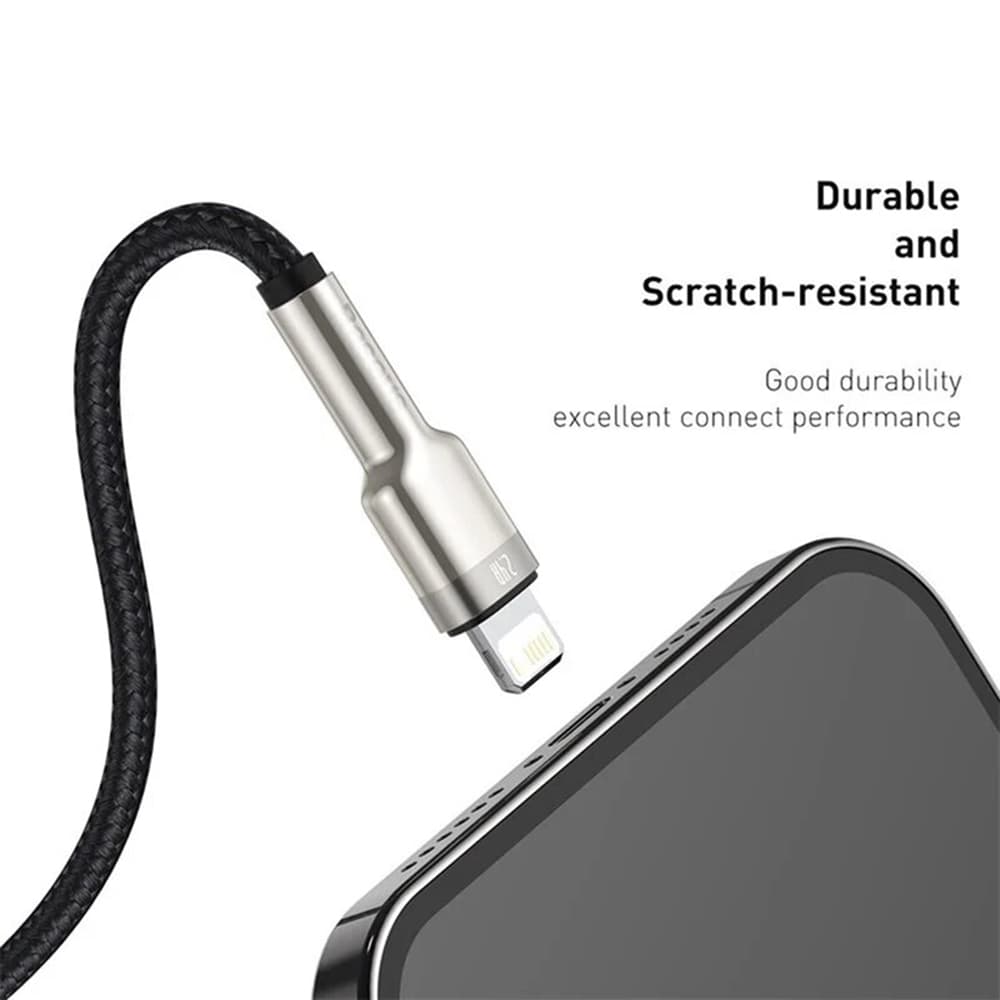 Baseus Kabel Cafule Series Metal USB Lightning 1m černý - náhled 5