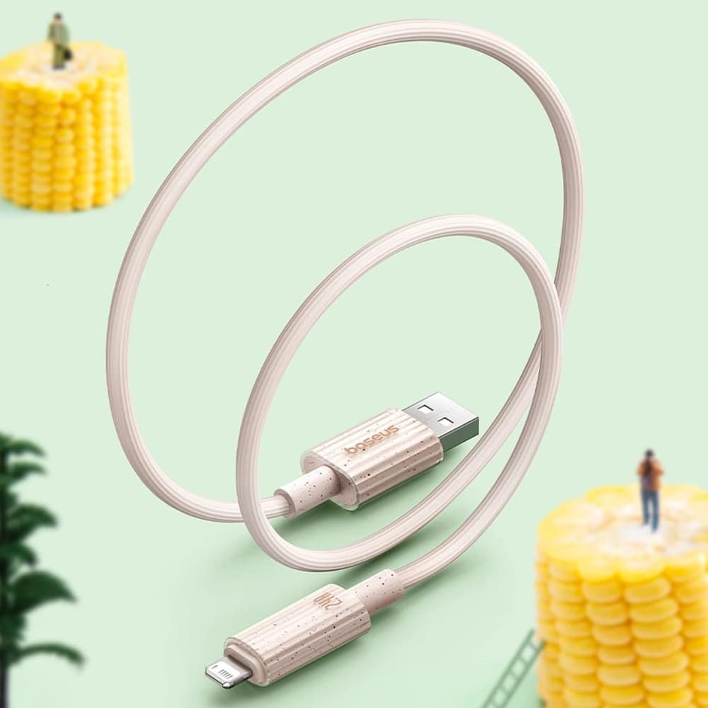 Baseus Datový kabel Habitat Series USB na Lightning 2m Přírodní zelená - náhled 5