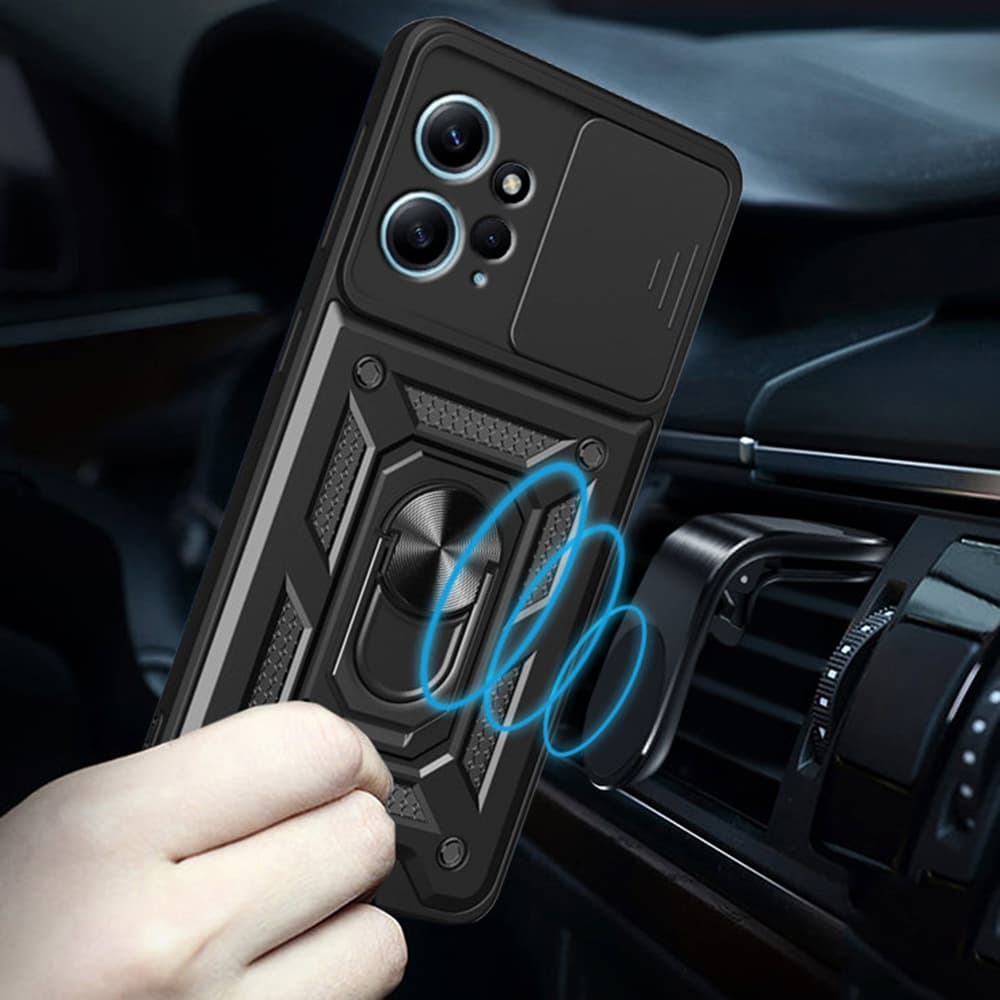 Techsuit CamShield řada Xiaomi Redmi Note 12 4G černá - náhled 5