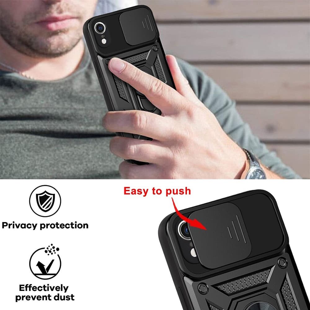 Techsuit CamShield řada iPhone XR černá - náhled 5
