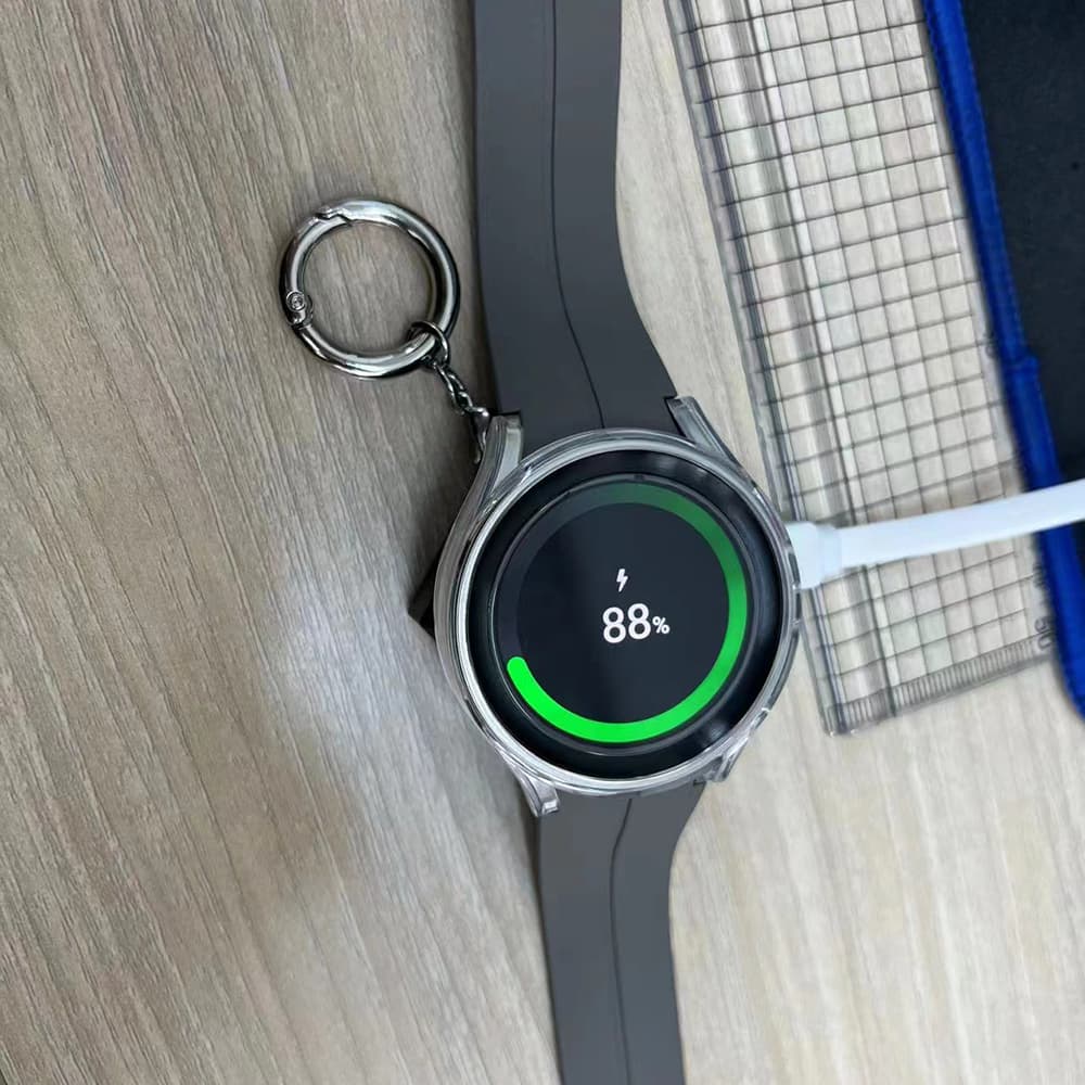 Techsuit TSC4 Bezdrátová nabíječka Samsung Watch klíčenka stojánek Černá - náhled 5