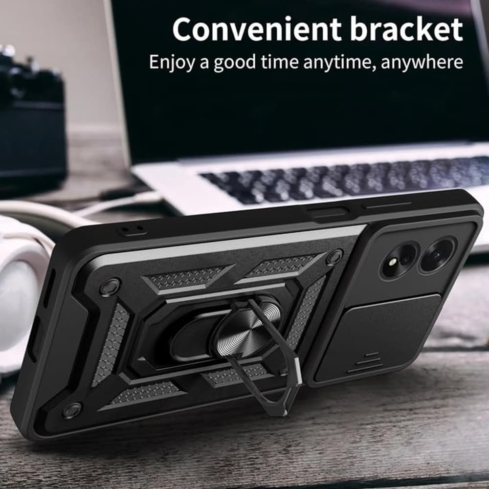 Techsuit CamShield Series pro Oppo A58 4G Černá - náhled 5