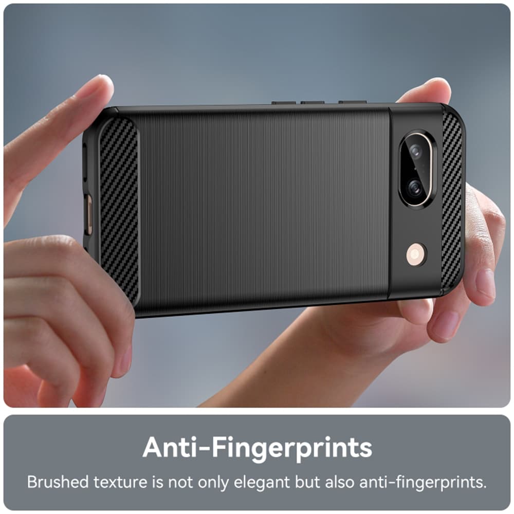 Techsuit Karbon Silikon Google Pixel 8a Černý - náhled 5