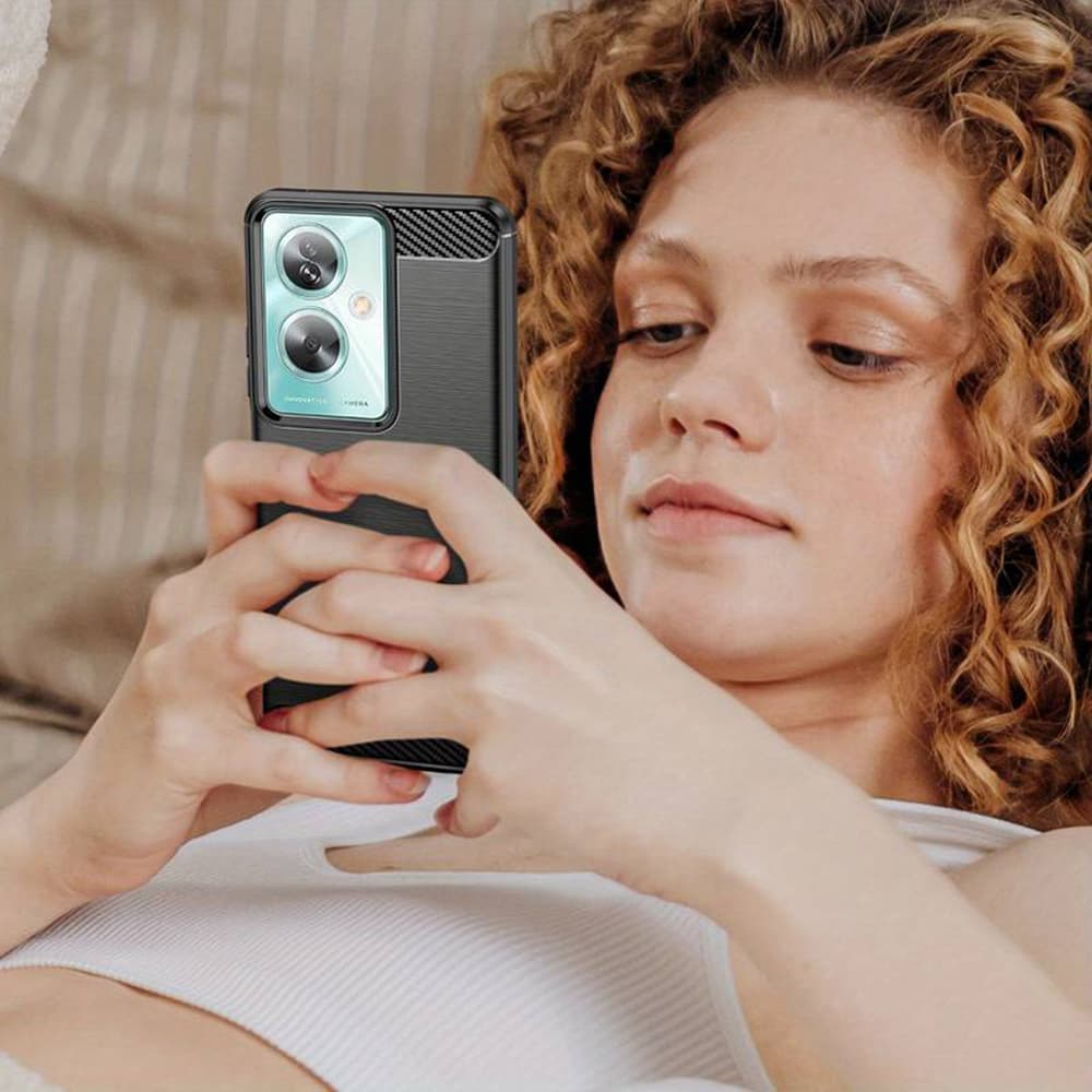 Techsuit Karbon Silikon Kryt Oppo A79 5G OnePlus Nord N30 SE Černý - náhled 5