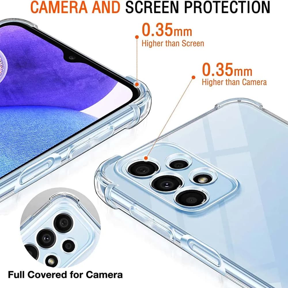 Techsuit Nárazuvzdorný Průhledný Silikon Samsung Galaxy A23 4G A23 5G Clear - náhled 5