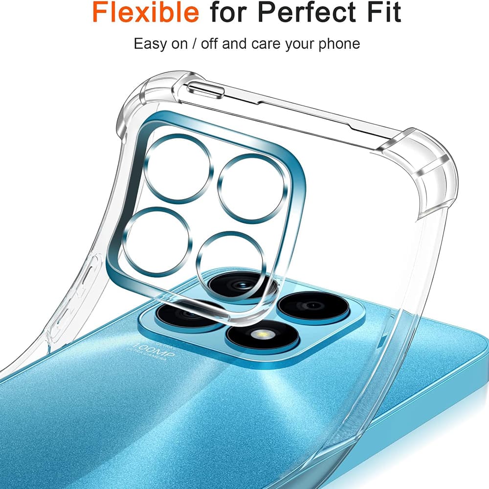 Techsuit Nárazuvzdorný Průhledný Silikon Honor X8a Clear - náhled 5
