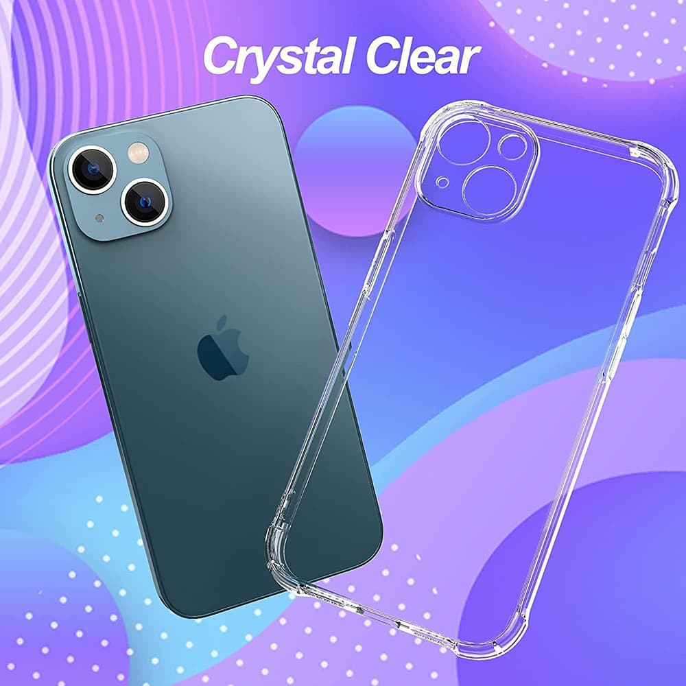 Techsuit Shockproof Clear Silicone kryt pro iPhone 13 průhledný - náhled 5