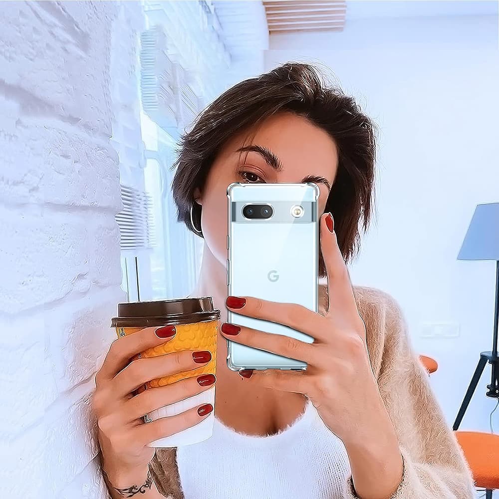 Techsuit Nárazuvzdorný Průhledný Silikon Google Pixel 7a Clear - náhled 5