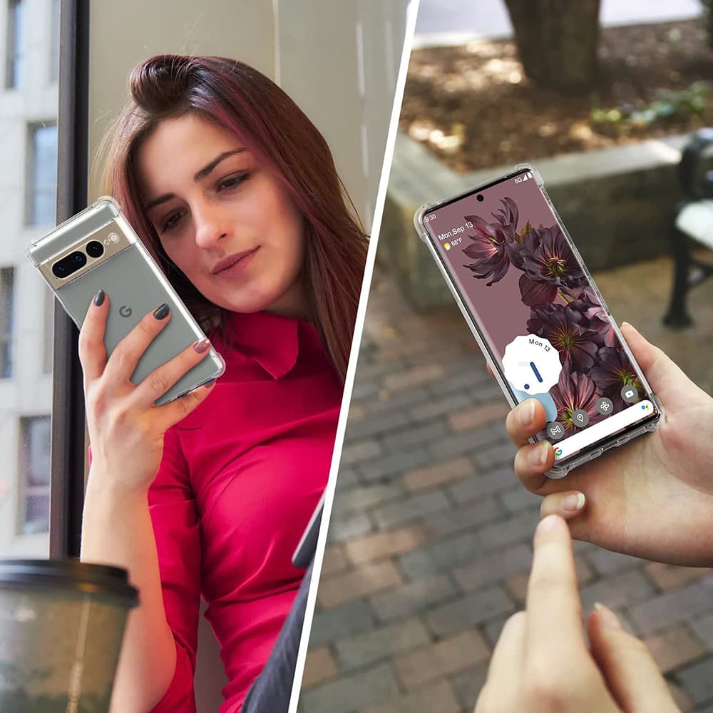Techsuit Nárazuvzdorný Průhledný Silikon Google Pixel 7 Pro Clear - náhled 5