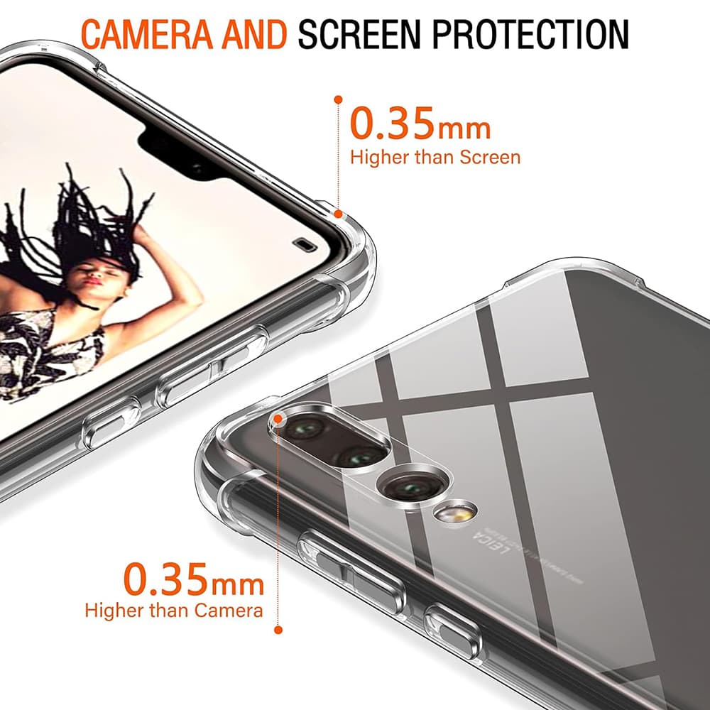 Techsuit Nárazuvzdorný Průhledný Silikon Huawei P20 Pro Clear - náhled 5