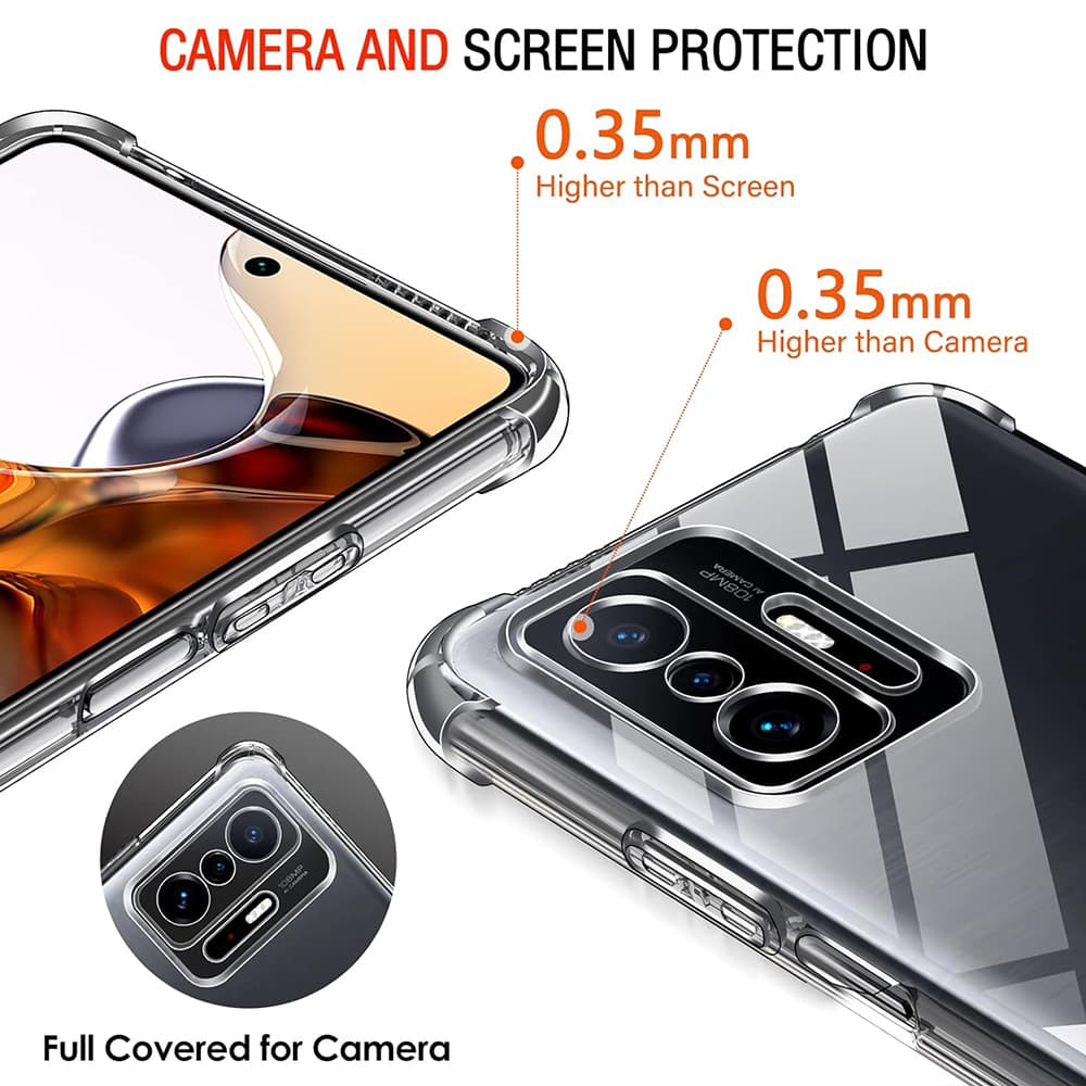 Techsuit Nárazuvzdorný Průhledný Silikon Xiaomi 11T 11T Pro - náhled 5