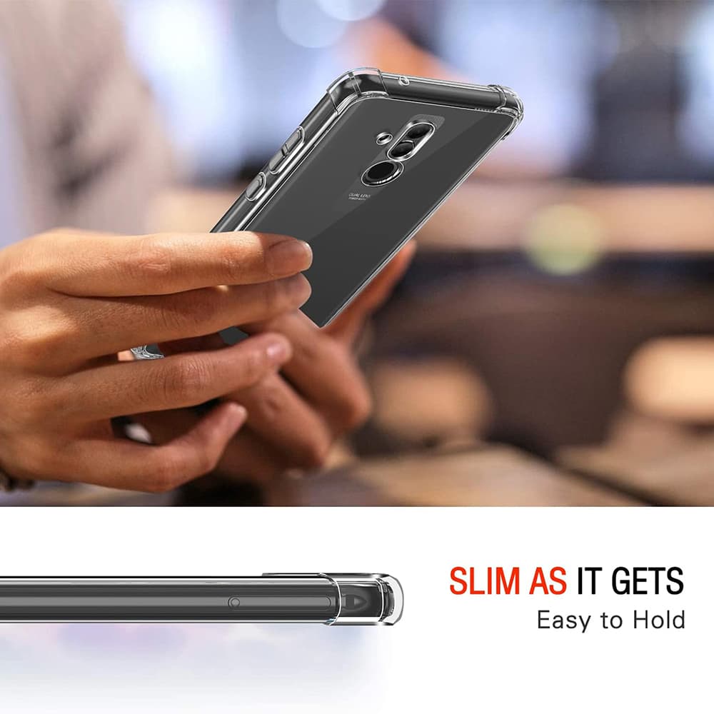 Techsuit Nárazuvzdorný Průhledný Silikon Huawei Mate 20 Lite Clear - náhled 5