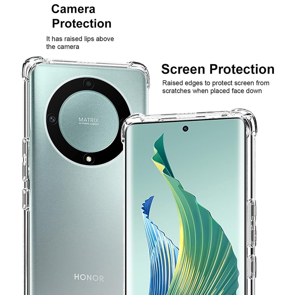 Techsuit Nárazuvzdorný Průhledný Silikon Honor Magic5 Lite Clear - náhled 5