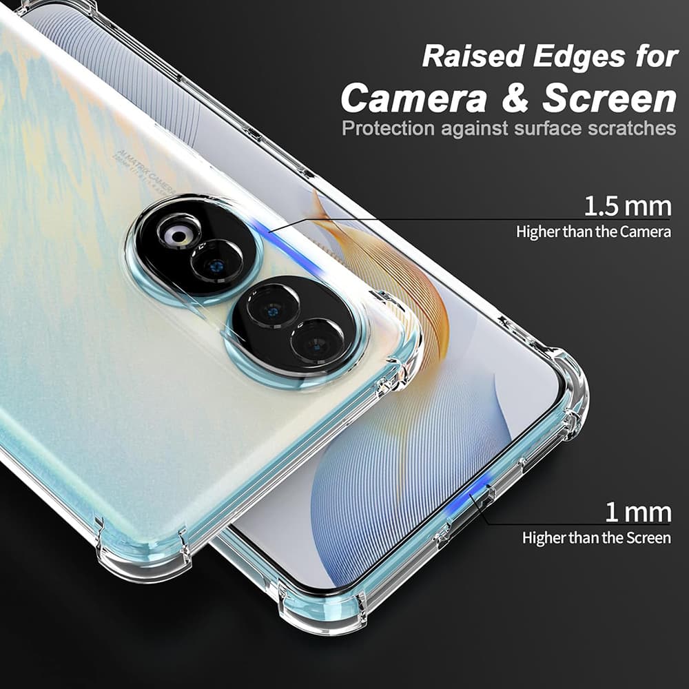 Techsuit Nárazuvzdorný Průhledný Silikon Honor 90 Pro Clear - náhled 5